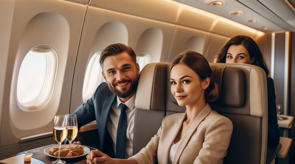 Fly business class Earn Miles