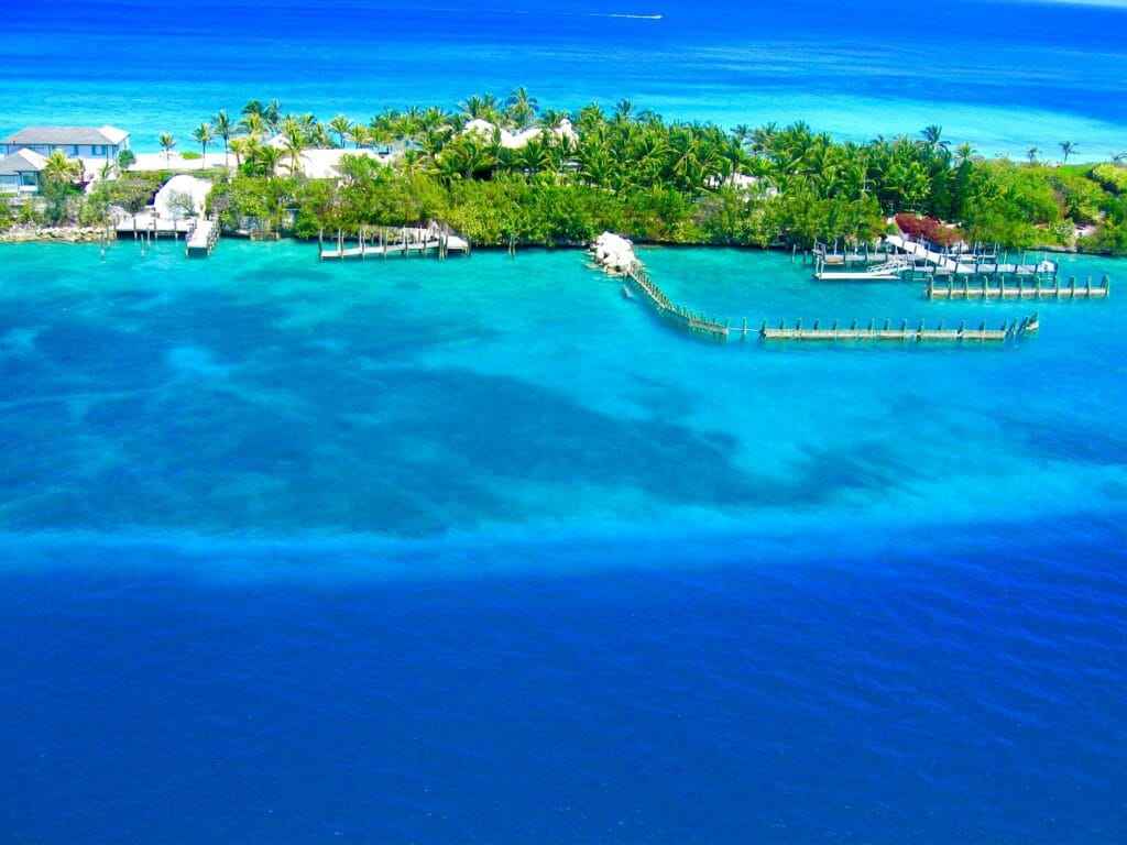 Top Caribbean resorts available through RCI for couples and families Aerial view of a Caribbean all-inclusive resort available via RCI points
