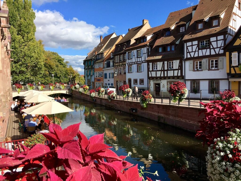 Romantic street scene in Colmar, Alsace — affordable luxury Alsace itinerary
